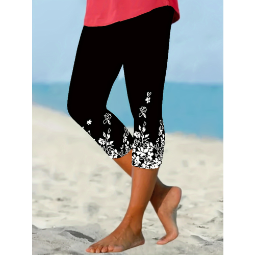 Casual Tight Floral Leggings